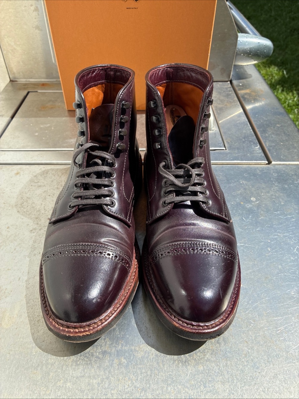 Alden Color 8 Shell Cordovan Men’s Jumper Boots US7 B/D D6861HC Worn 5x